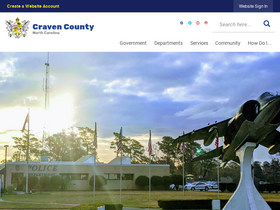 'cravencountync.gov' screenshot