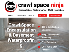 'crawlspaceninja.com' screenshot