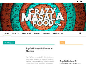 'crazymasalafood.com' screenshot