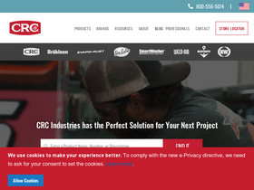 'crcindustries.com' screenshot