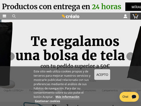 'crealo.es' screenshot