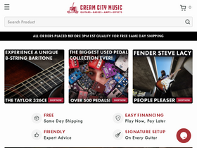 'creamcitymusic.com' screenshot