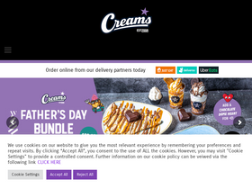 'creamscafe.com' screenshot