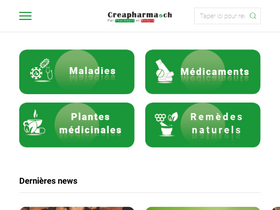 'creapharma.ch' screenshot