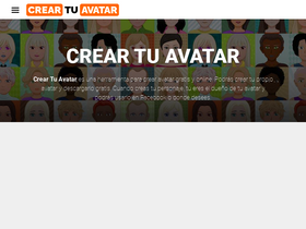 'creartuavatar.com' screenshot