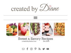 'createdby-diane.com' screenshot