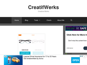 'creatifwerks.com' screenshot