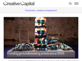 'creative-capital.org' screenshot