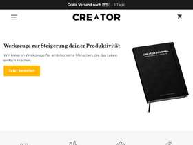 'creatorjournal.de' screenshot