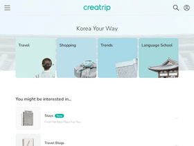 'creatrip.com' screenshot