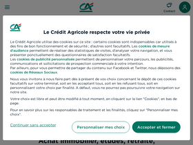'credit-agricole.fr' screenshot