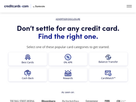 'creditcards.com' screenshot