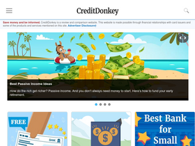 'creditdonkey.com' screenshot