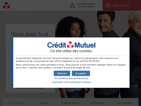 'creditmutuel.fr' screenshot