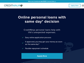 'creditninja.com' screenshot