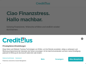 'creditplus.de' screenshot