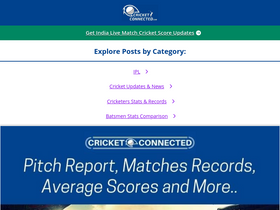 'cricketconnected.com' screenshot