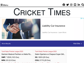 'crickettimes.com' screenshot