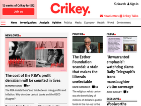'crikey.com.au' screenshot