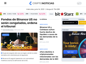 'criptonoticias.com' screenshot