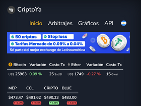 'criptoya.com' screenshot