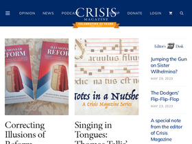 'crisismagazine.com' screenshot