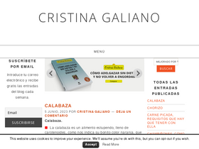 'cristinagaliano.com' screenshot