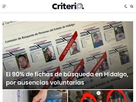 'criteriohidalgo.com' screenshot