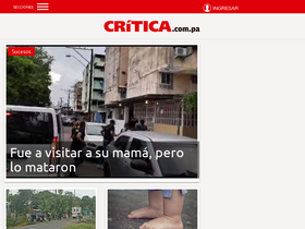 'critica.com.pa' screenshot