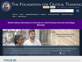 'criticalthinking.org' screenshot