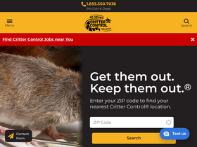 'crittercontrol.com' screenshot