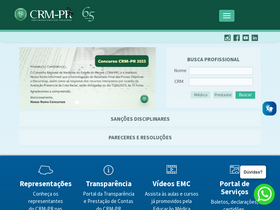 'crmpr.org.br' screenshot