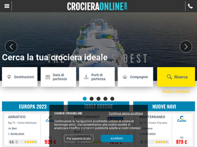 'crocieraonline.com' screenshot