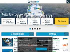 'crociere.com' screenshot