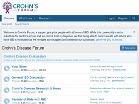 'crohnsforum.com' screenshot