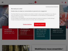 'croix-rouge.fr' screenshot
