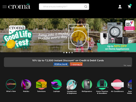 'croma.com' screenshot