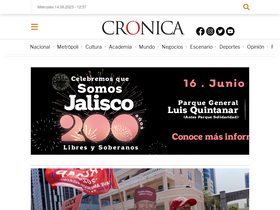 'cronica.com.mx' screenshot