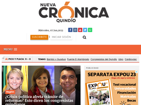 'cronicadelquindio.com' screenshot