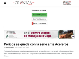 'cronicapuebla.com' screenshot