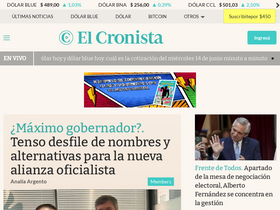 'cronista.com' screenshot