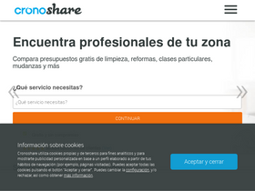 'cronoshare.com' screenshot