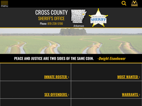 'crosscountysheriff.org' screenshot