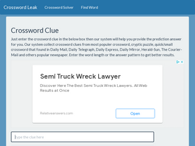 'crosswordleak.com' screenshot