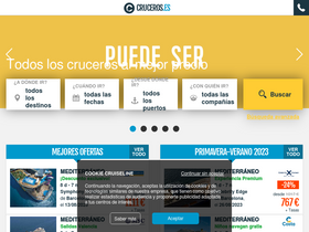 'cruceros.es' screenshot