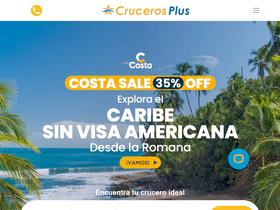 'crucerosplus.com' screenshot