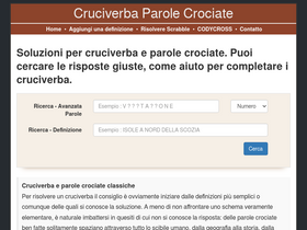 'cruciverba-parole-crociate.com' screenshot