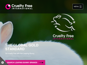 'crueltyfreeinternational.org' screenshot