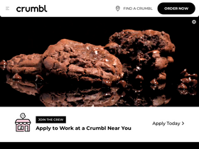 'crumblcookies.com' screenshot
