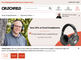 'crutchfield.com' screenshot